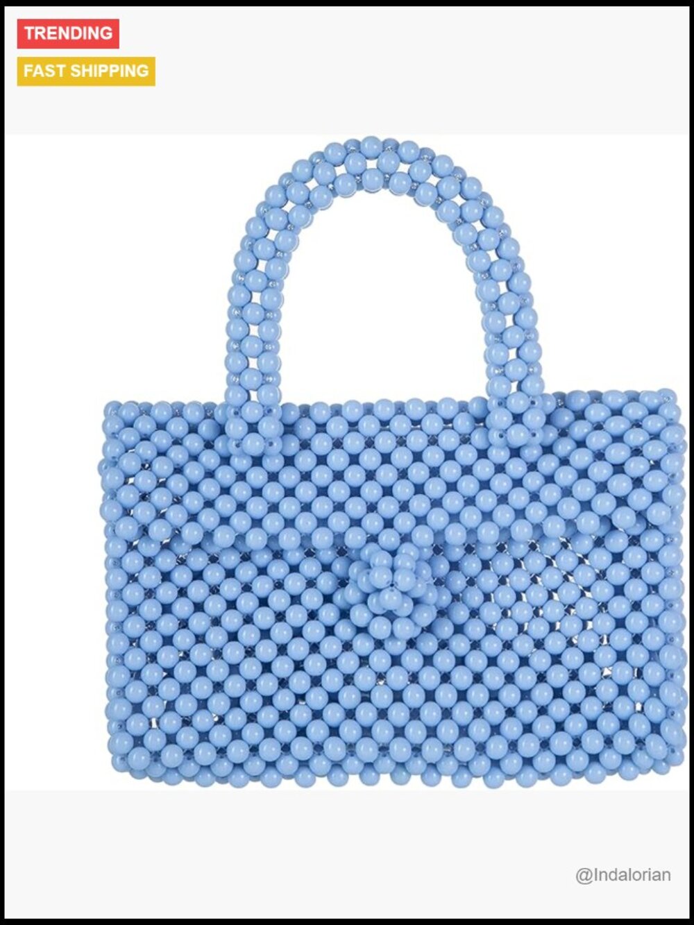 Acrylic Beaded Clutch With Strap For Wedding Evening Party